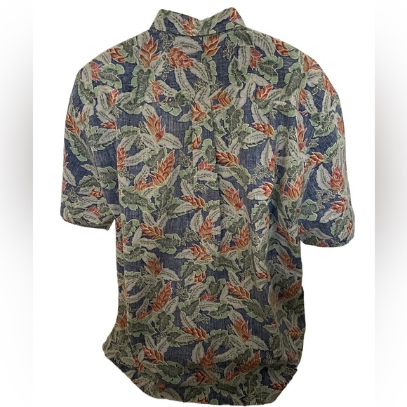 TORI RICHARD Floral Aloha Hawaiian Reverse Shirt Men 2XL XXL - Picture 4 of 7